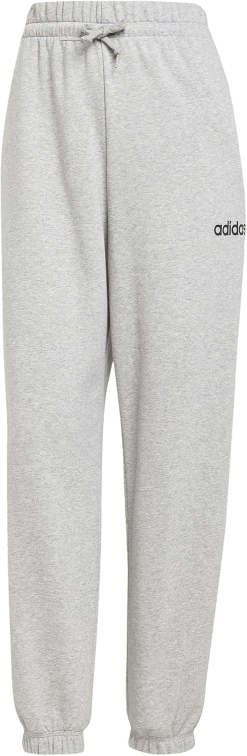 Adidas Essentials Linear – Calças Femme em French Terry com Punhos, cintura ajustável, 100 % algodão
