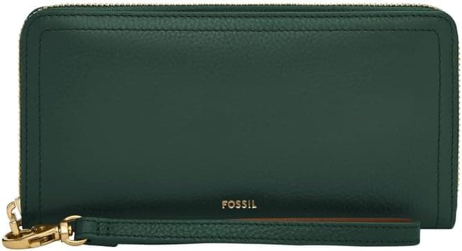 Fossil Logan, clutch para mulher, verde