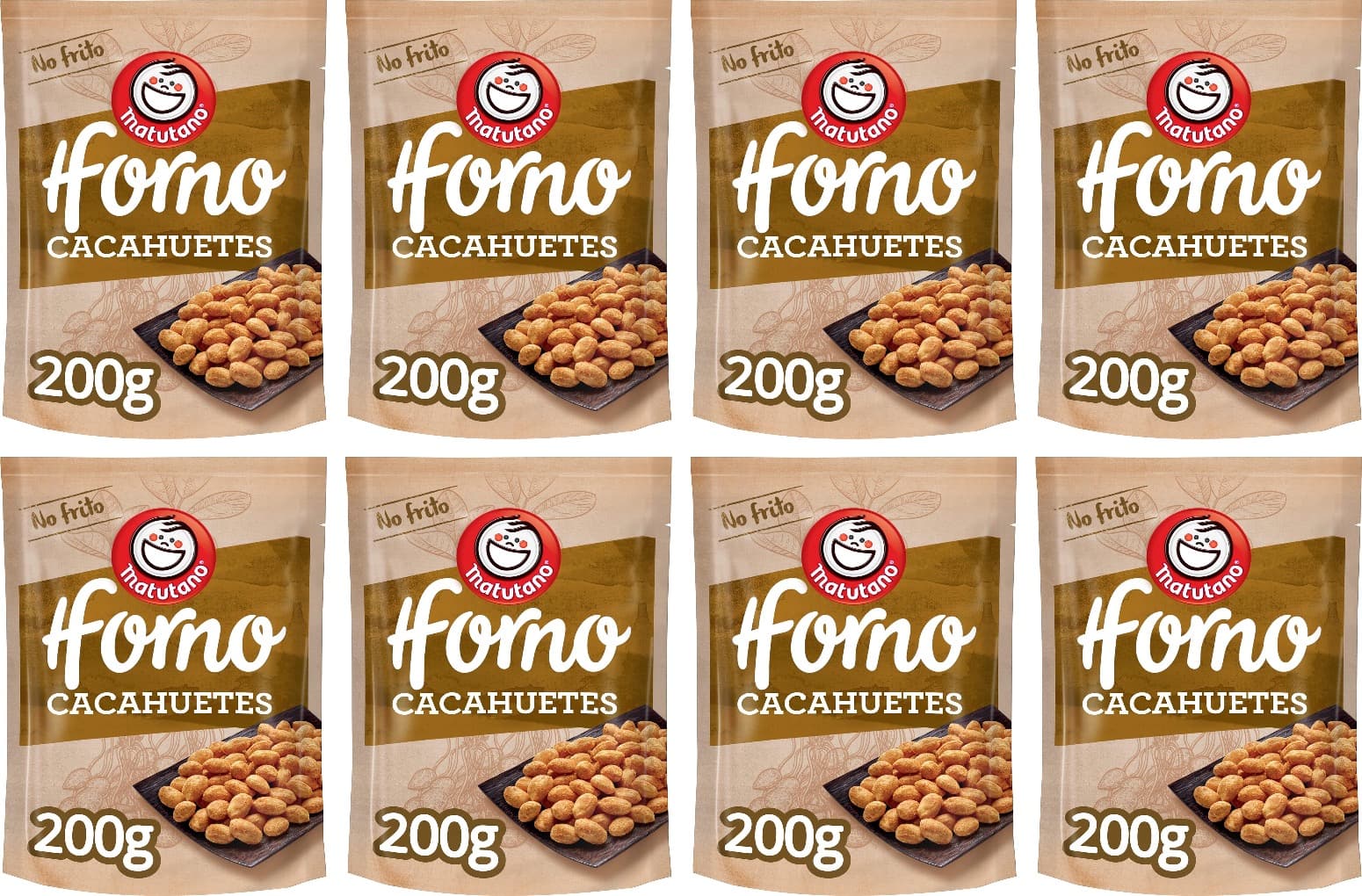 Matutano | Amendoins tostados no forno 200 g x8