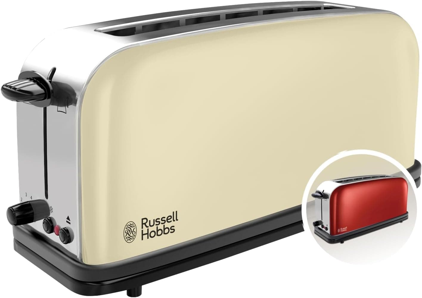 Russell Hobbs Colours Torradeira com ranhura longa