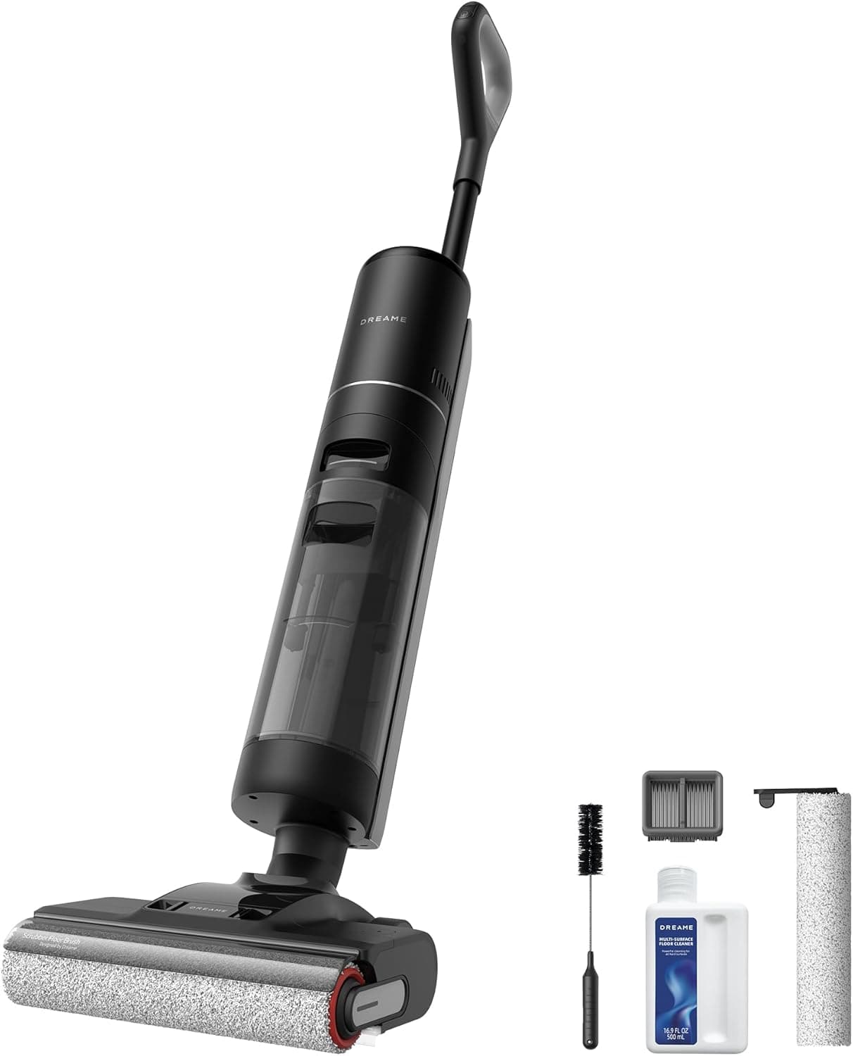 DREAME H12 Pro Aspirador ultra sem cabo, 16 KPa aspirador esfregona com escova de borda dupla, lavagem da escova a 60 °C, 30 min secagem com ar quente, detecção/ajuste inteligentes