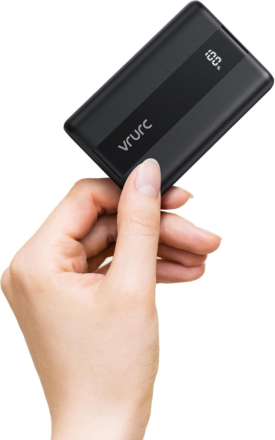 VRURC Mini Power Bank 10000 mAh, bateria externa de 22,5 W, PD3.0 & QC4.0 USB C carregador portátil, compacto com 3 entrada e 4 saída, LED Powerbank para iPhone/Samsung/Smartphones/Tablet etc