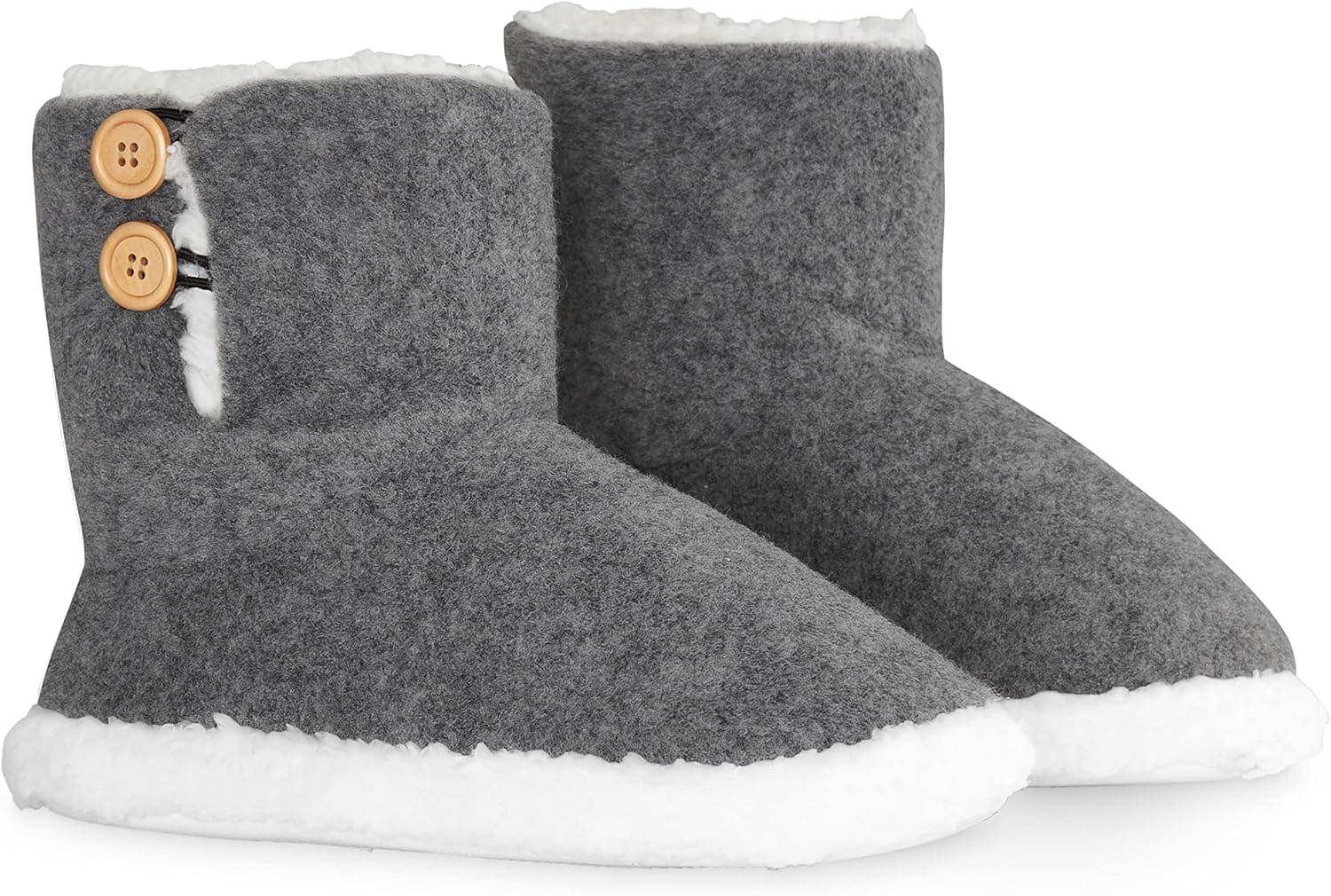 DUNLOP Pantufas de estar em casa com forro macio e sola antiderrapante para mulher