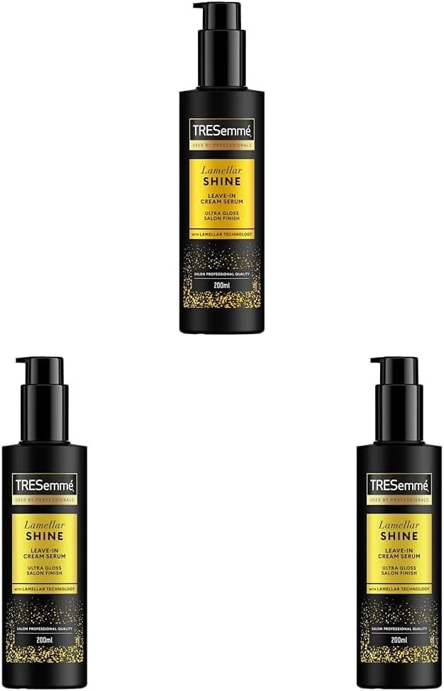 TRESemmé Sérum Lamellar Shine para cabelo, sem vida ou apagado, 200 ml (embalagem de 3)