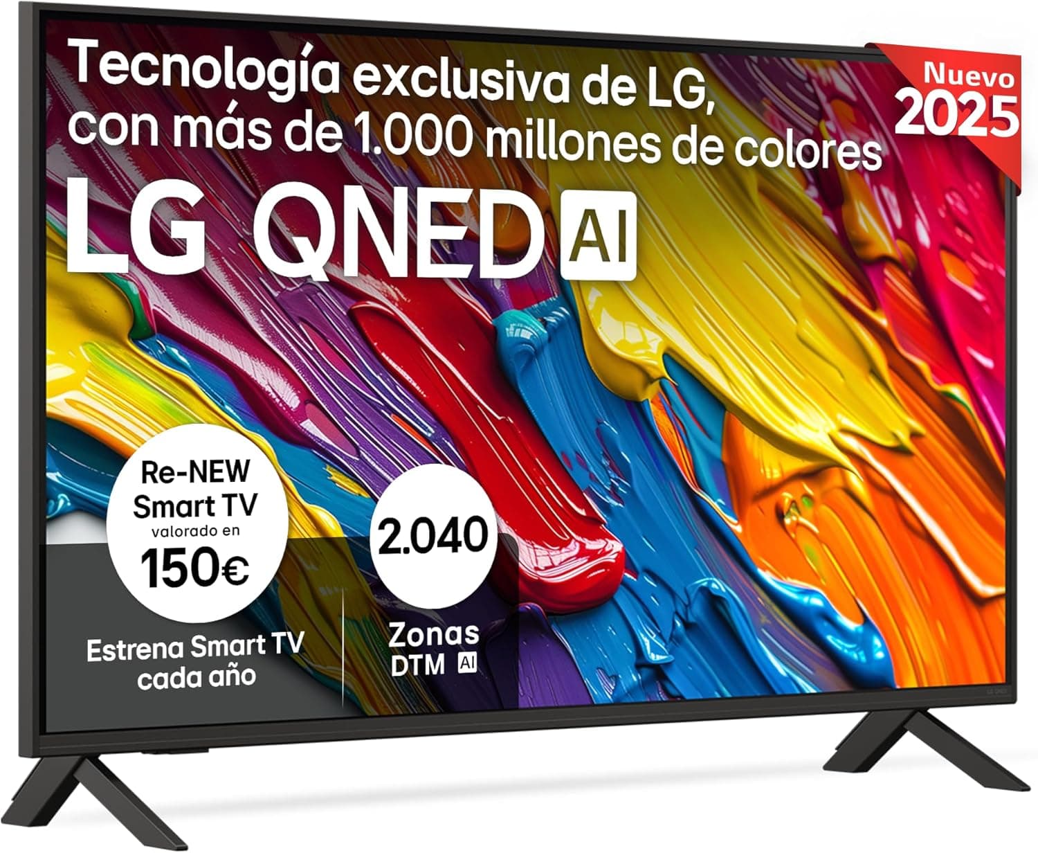 LG 43QNED84A6C Televisão 43", 4K QNED EVO, Smart TV, WebOS 25, processador potente e inteligente, Super Upscaling, Dolby Dilgital Plus, Alexa/Google Assistant, preto