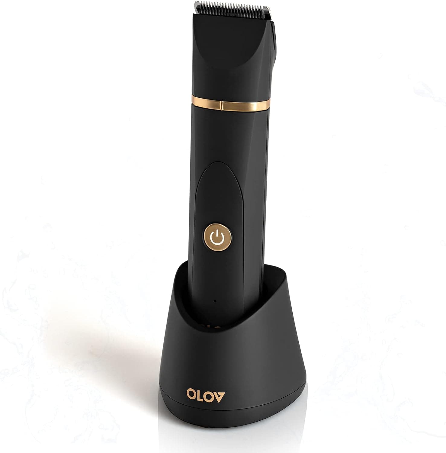 OLOV Máquina de barbear corporal masculina, máquina de depilação corporal homem com lâmina de cerâmica removível, corta-pelos Nariz, base de recarga USB, impermeável