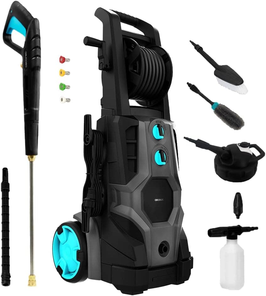 Cecotec Hidro-limpeza de alta pressão HydroBoost 3200 TotalClean, 3200 W, motor Brushless, casa, jardim ou carro, fluxo de 540 l/h, pressão 225 bares, bomba de alumínio, rádio de ação 14 m