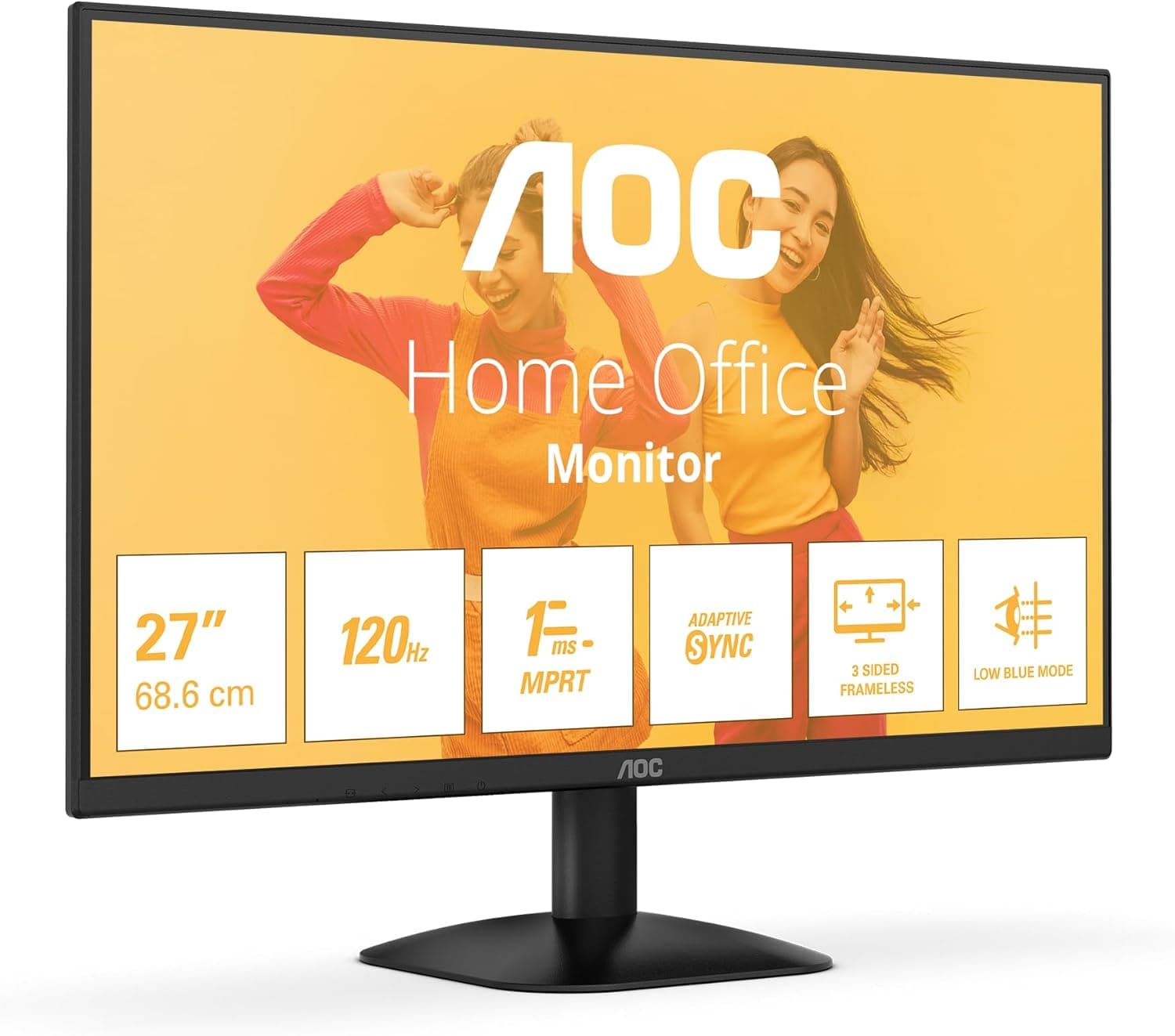 AOC 27B35HM | Monitor 27'' FHD VA com 100 Hz, 1 ms, HDMI e tecnologia Blue Light
