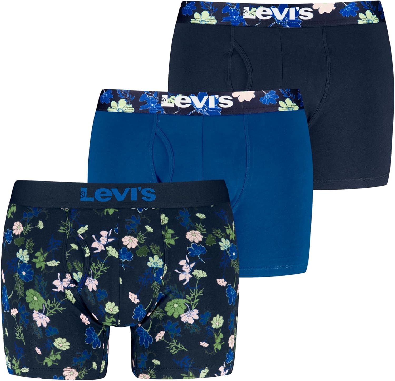 Levi's Flower Bodywear Boxers para homem, pack de 3