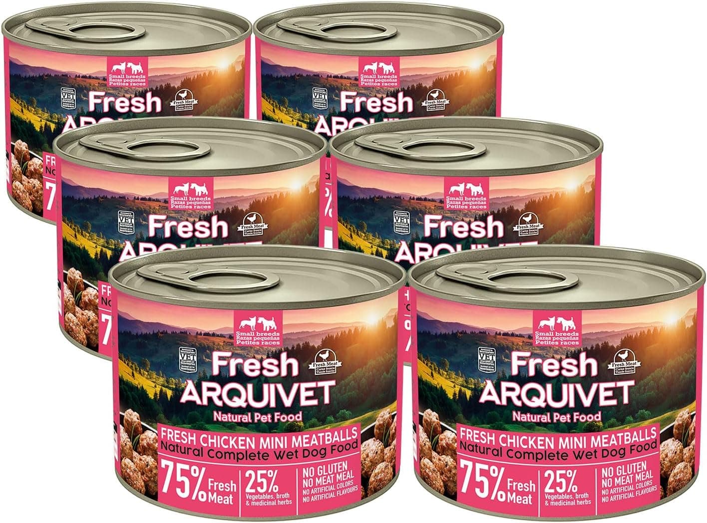 Arquivet Fresh Mini Chicken Meatballs 200 g Pack de 6 unidades