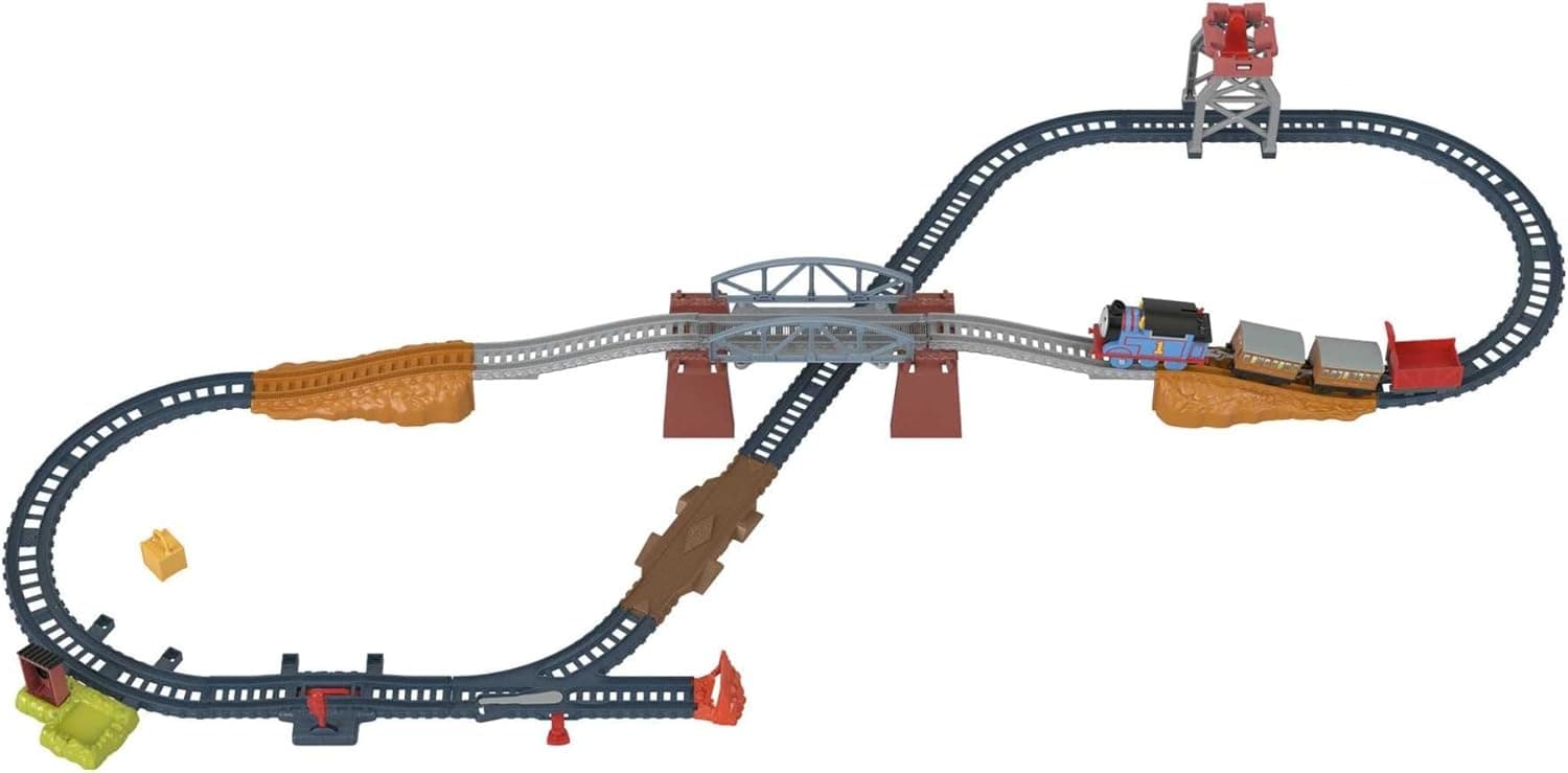 Thomas & Friends HGX64 | Conjunto de pistas 3 em 1 com comboio motorizado e acessórios para crianças