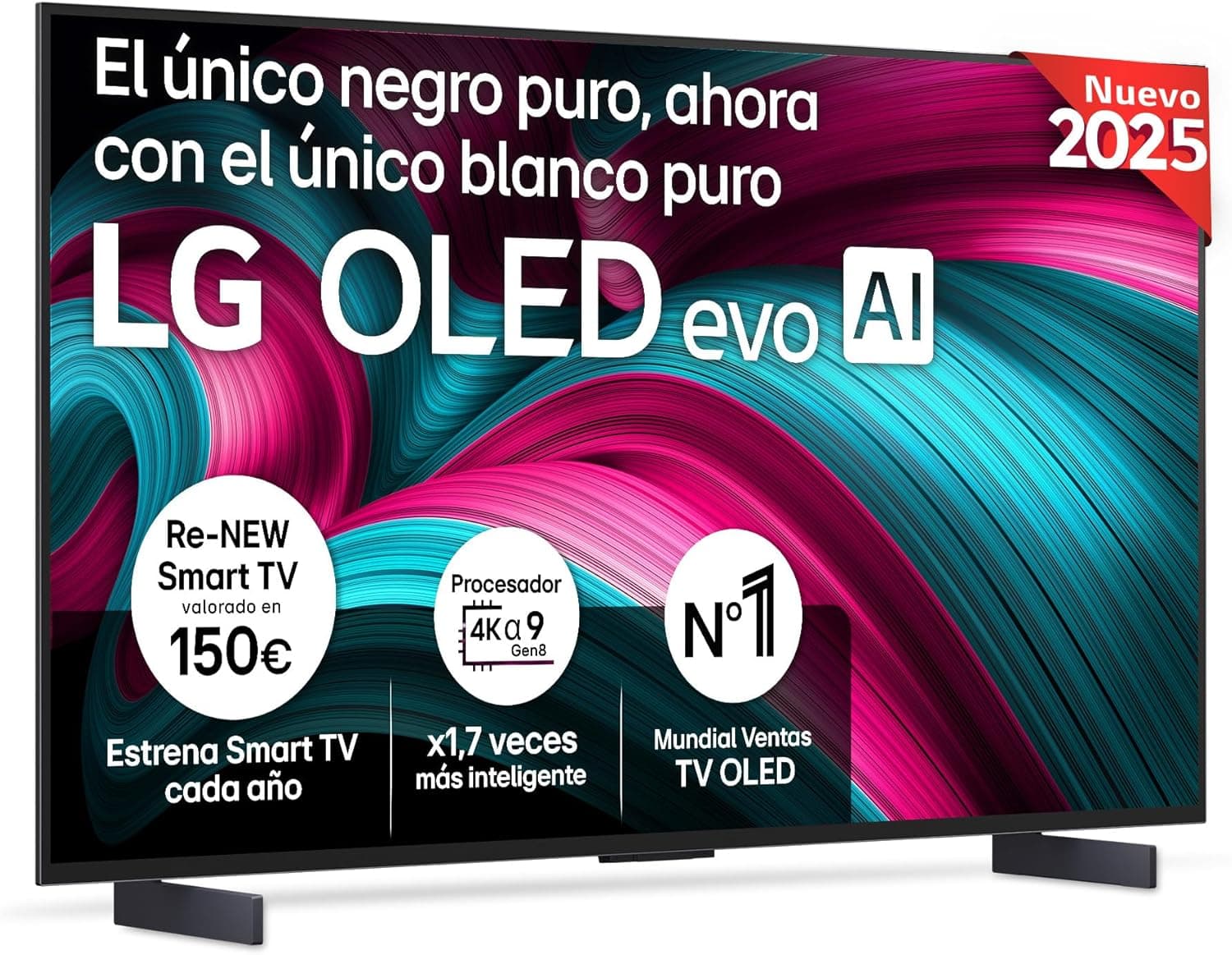 LG OLED42C54LA | Smart TV OLED EVO 4K de 42 polegadas com Dolby Vision Dolby Atmos e inteligência artificial