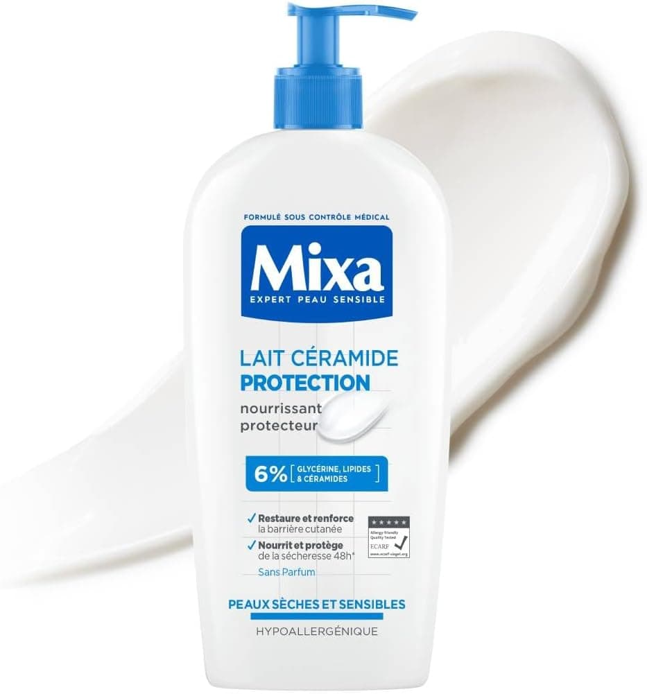 Mixa Loção corporal Ceramide Protect para pele seca 400 ml