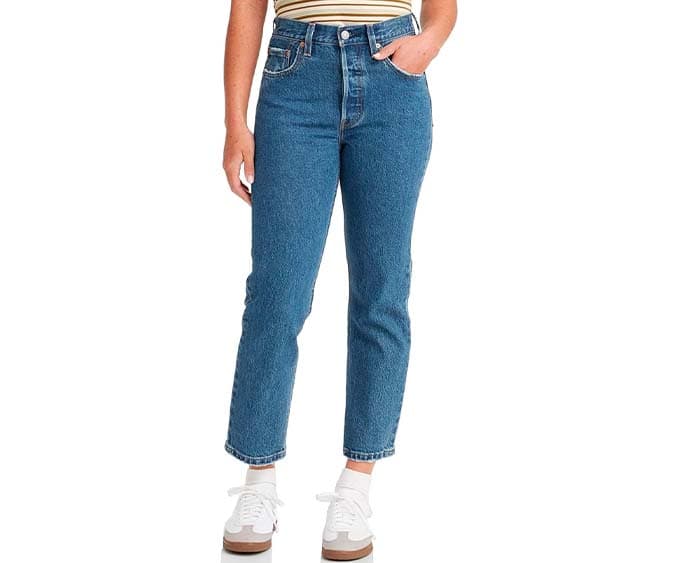 Levi's 501 Crop Calças de ganga para mulher