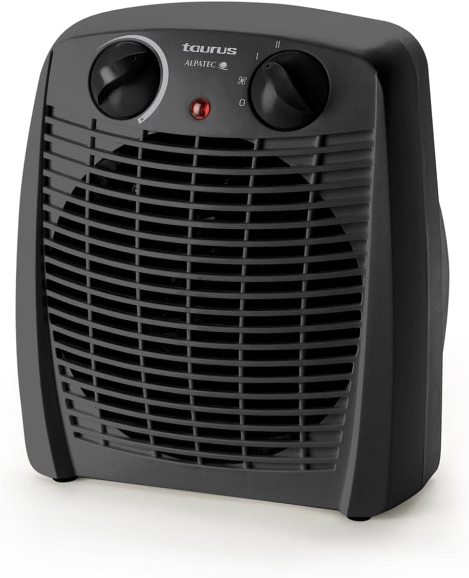 Taurus New Gobi | Aquecedor 2000W com 2 níveis de calor, função ventilador e termostato regulável