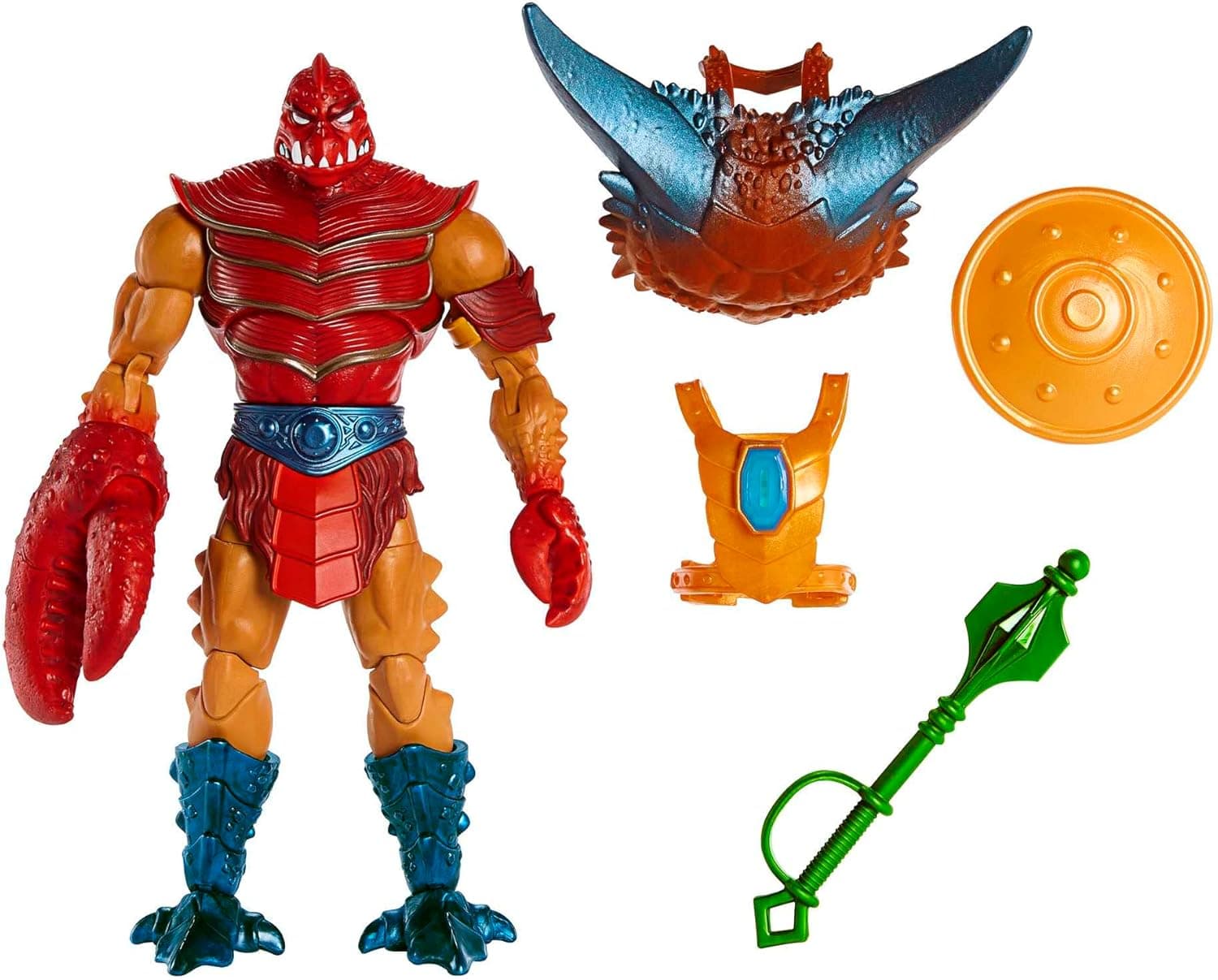 Masters of the Universe Masterverse New Eternia Clawful figura de ação de luxo de 17,8 cm com 30 pontos de articulação e acessórios de batalha, HLB58