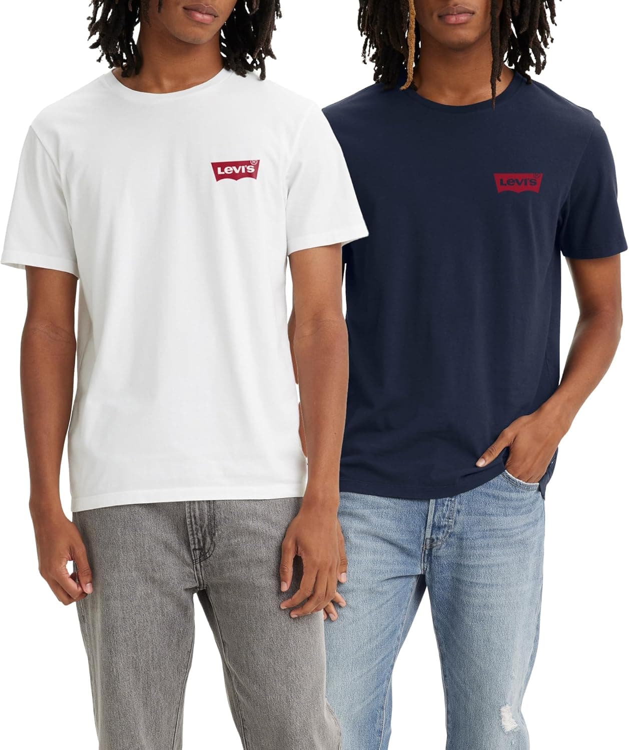 Levi's 2pk Crewneck Graphic BW 2pack T-shirt branca (pacote de 2)