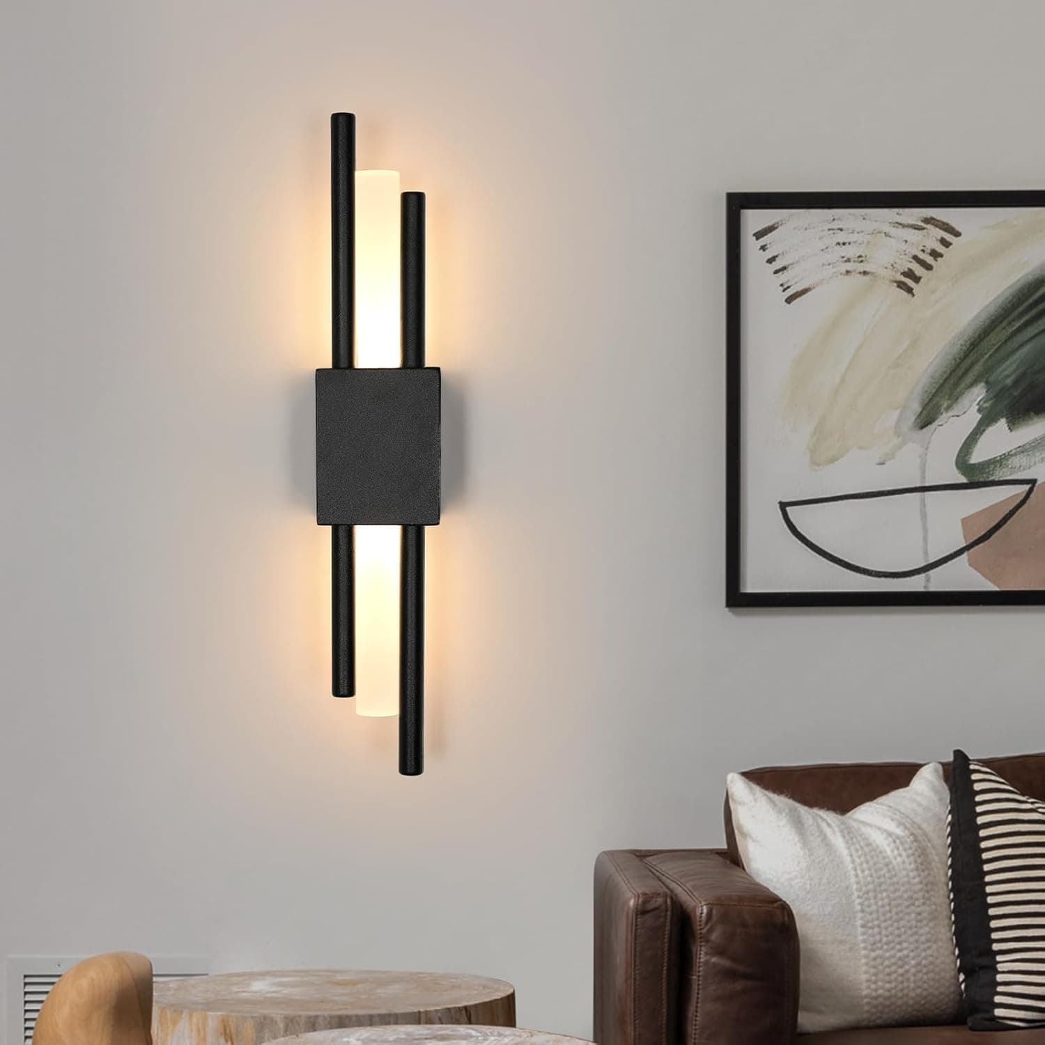 Riserva Candeeiro de parede LED interior, 10 W aplique de parede moderno 3000 K branco quente para quarto, sala de estar, cozinha, corredor, 40 cm 