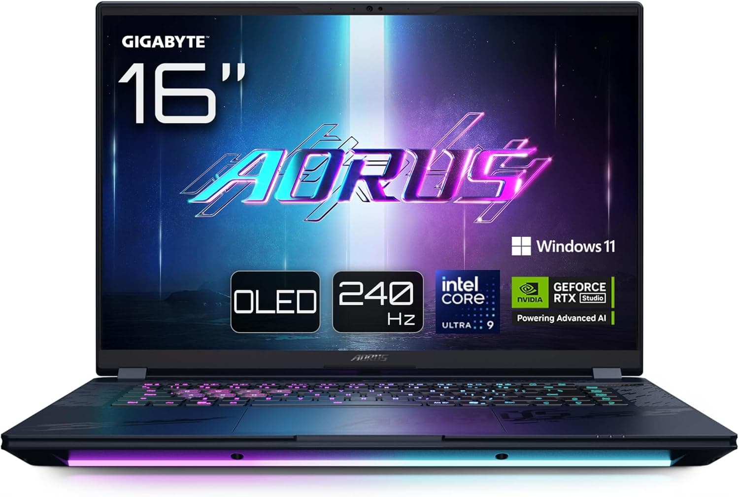 Gigabyte AORUS Master 16 BYHC5ESE64SP | Portátil gaming 16 polegadas OLED 240Hz Intel Core i9 RTX 5080 32GB 1TB SSD Windows 11 Pro