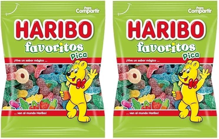 Haribo Favorite Spice | Gomas de fruta sortidas, 2 x 150 g