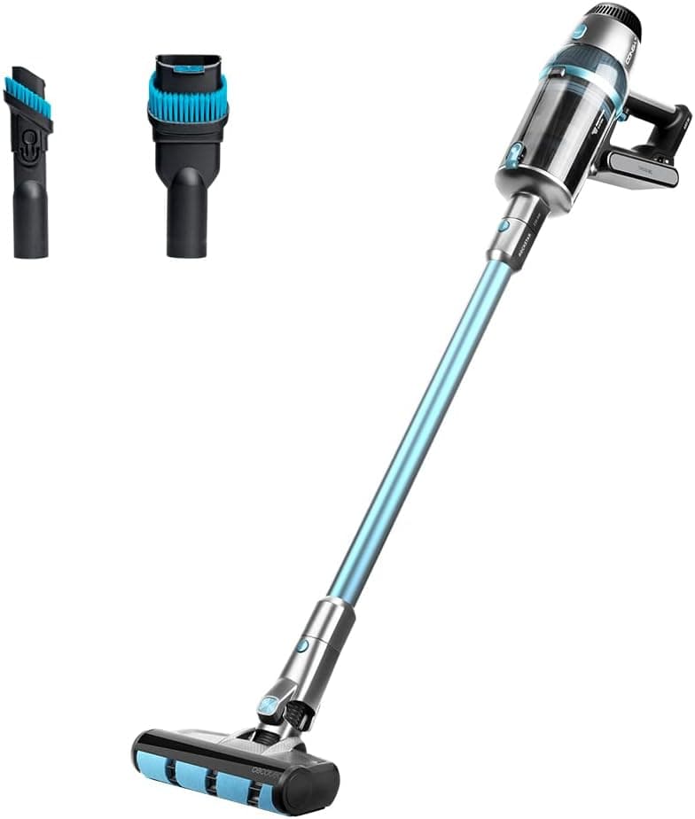 Cecotec Aspirador vassoura sem cabo Conga Rockstar 1600 Titanium. 680 W e 26 kPa, motor digital, escova de jaliscazo, 230 AW, autonomia 75 minutos, 4 modos, ecrã digital, acessórios