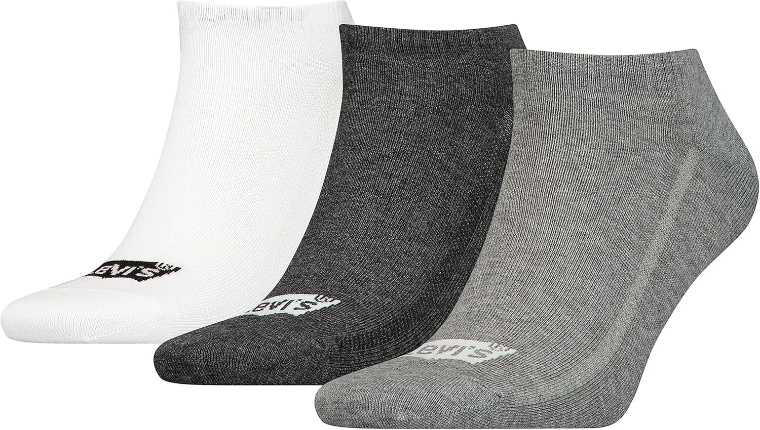 Levi's Meias unissexo para adulto, pack de 3 pares