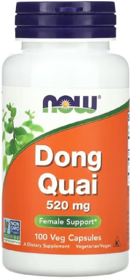 Now Foods DONG QUAI 520 MG | Dong Quai cápsulas | 520 mg - 100 cápsulas veganas