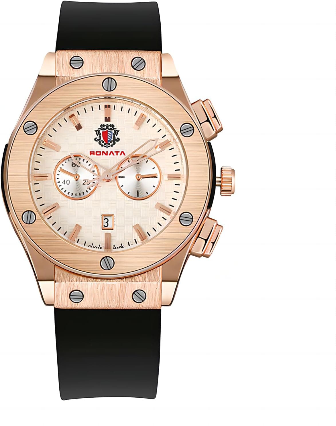 Basfur Relógio para Homem - Bas-Mon-Ho-017-03, Branco, moderno