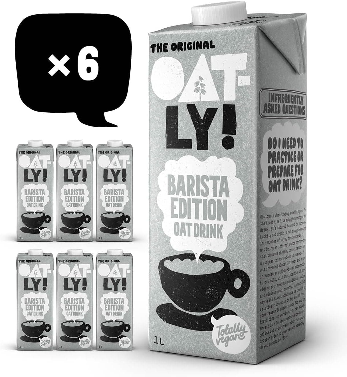 Oatly Bebida de aveia barista Edition 1 L (embalagem de 6)