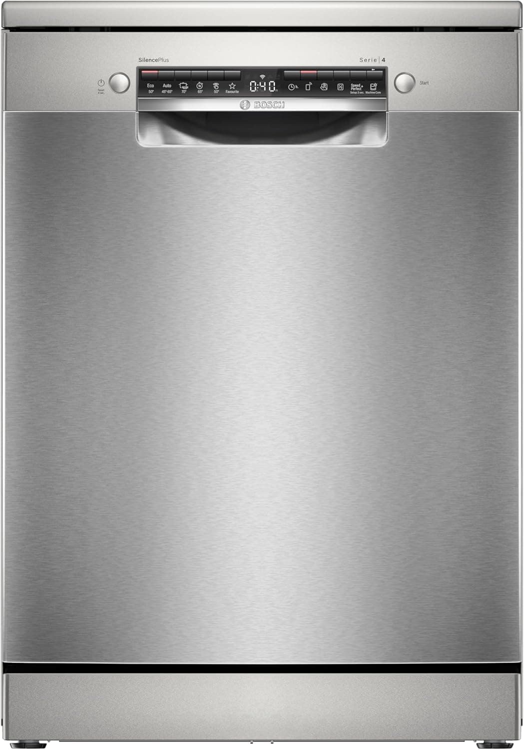 BOSCH - Máquina de lavar louça, 60 cm, série 4, instalação gratuita, Home Connect, aço inoxidável, SMS4EMI06E