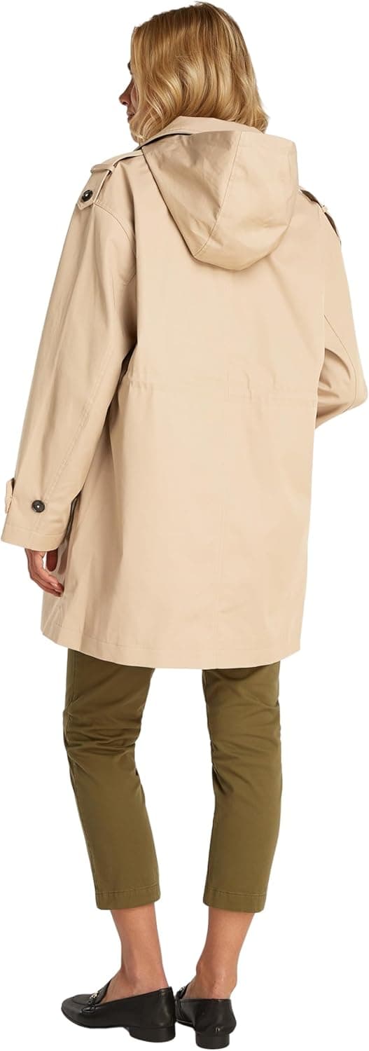 Parka com Capuz de Algodão Tommy Hilfiger Ess Ww0ww43742 ESS WW0WW43742 - Parka com capa de algodão Mulher