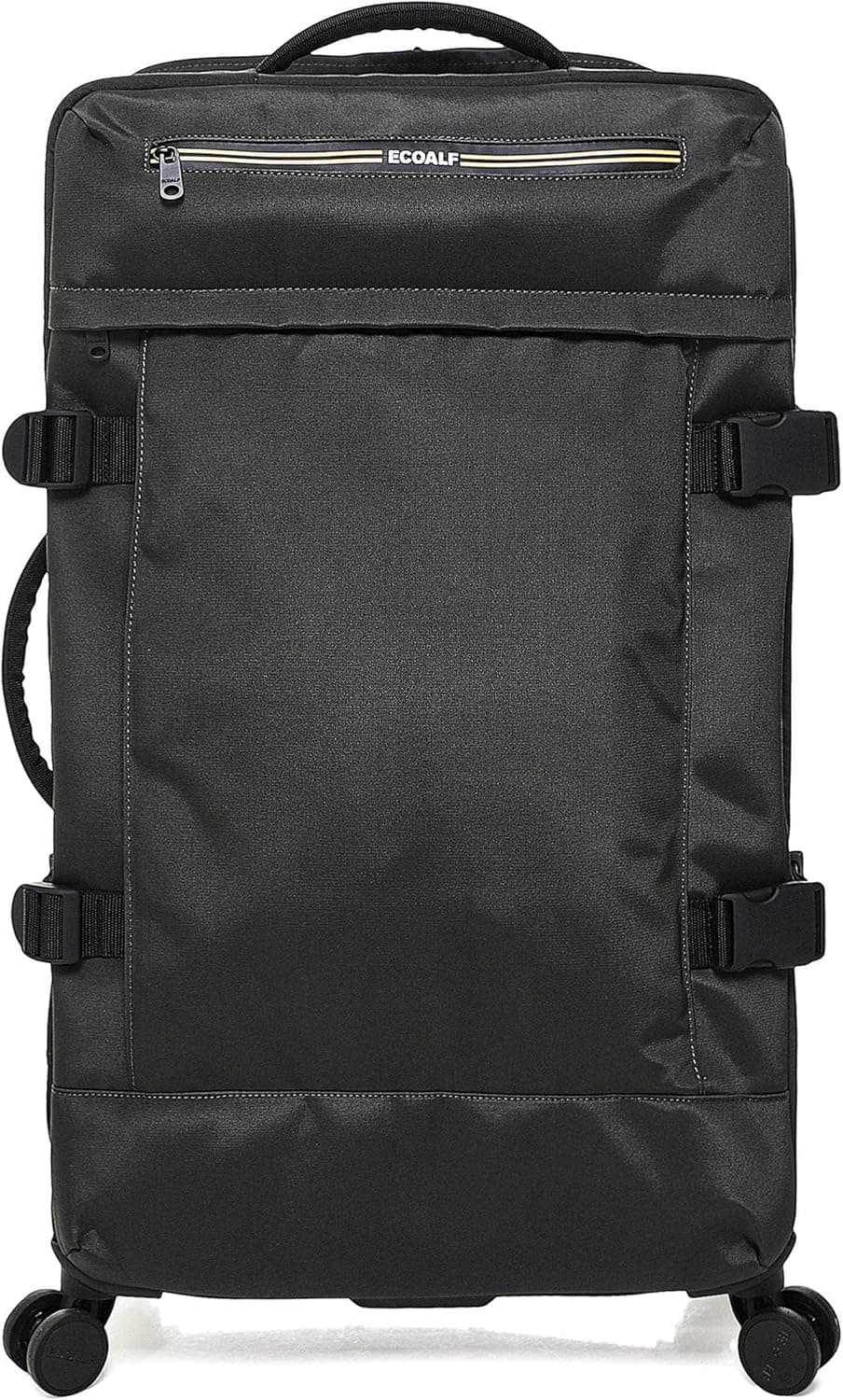 ECOALF, Trolley Bigalf, mala com rodas, carrinho com rodas, com pega telescópica, 4 rodas, repelente de água, 44 x 29 x 71 cm, Verde garrafa, U, TROLLEY