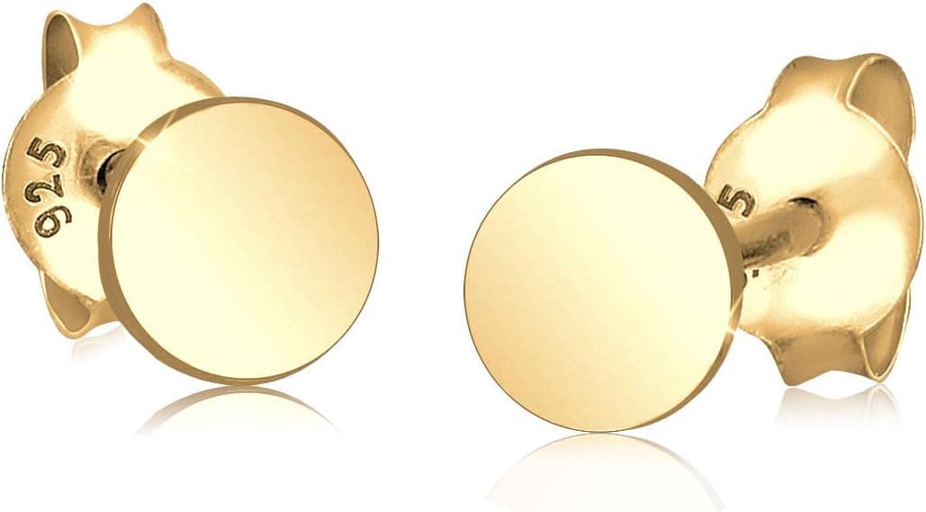 Elli Brincos mulheres círculo básico Geo tendência em prata de lei 925 banhada a ouro