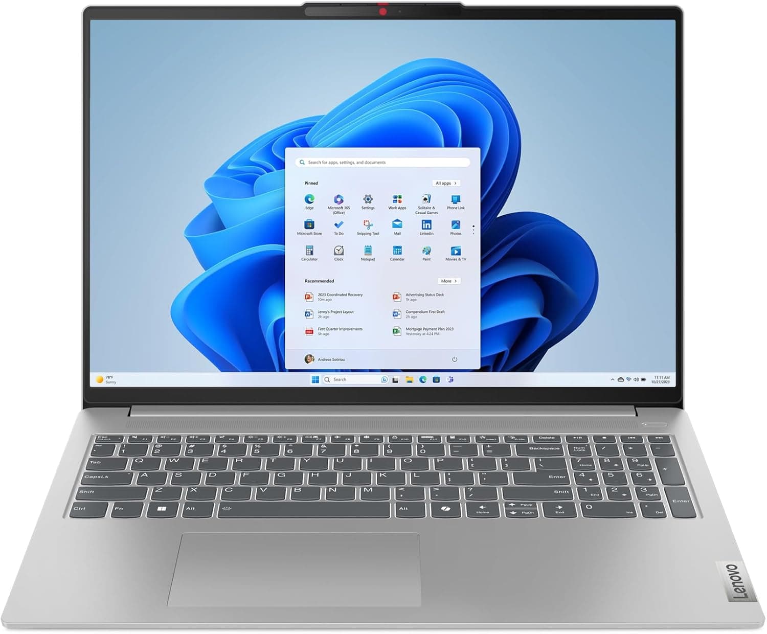 Lenovo IdeaPad Slim 5 Gen 9 Computador portátil Intel Core Ultra 5 125H, Intel ARC Graphics, Intel AI Boost integrado, 16 GB RAM, 512 GB SSD, Wi-Fi 6E, Win 11 Home teclado QWERTY E. Espanhol, G Rei
