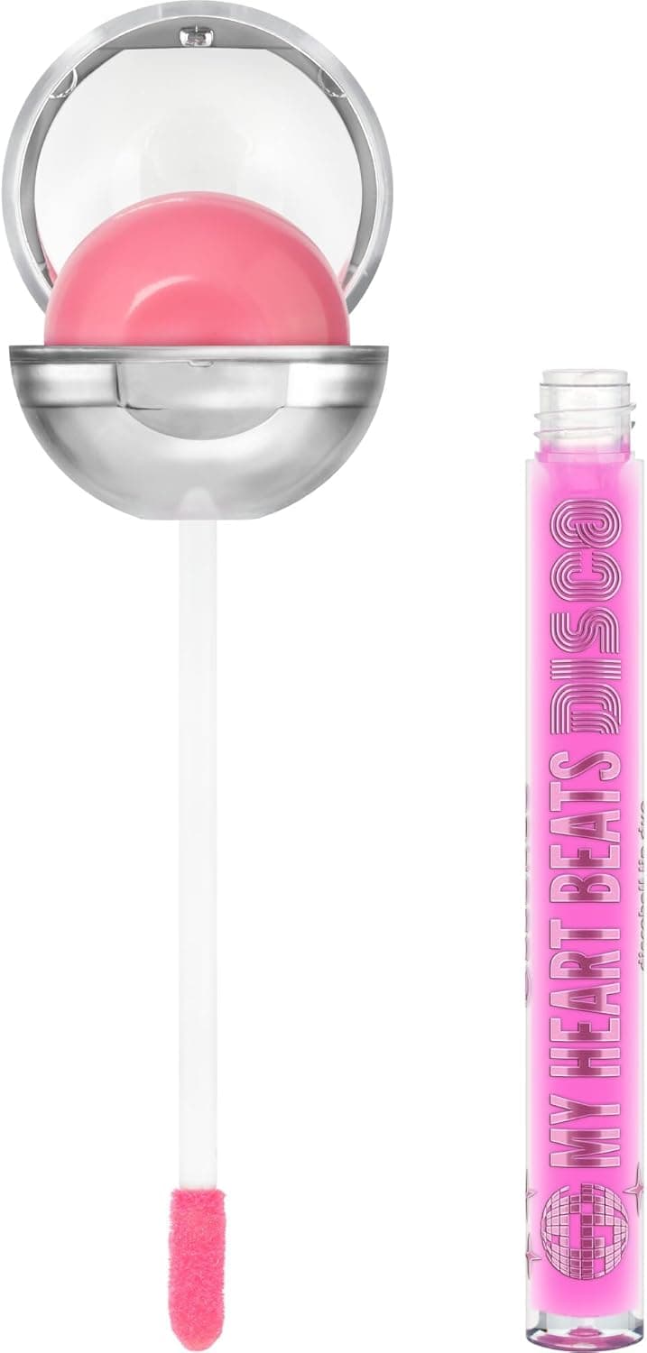 Essence Cosmetics Duplo labial discoball My HEART BEATS disco, cuidado, brilhante, translúcido, 9 g
