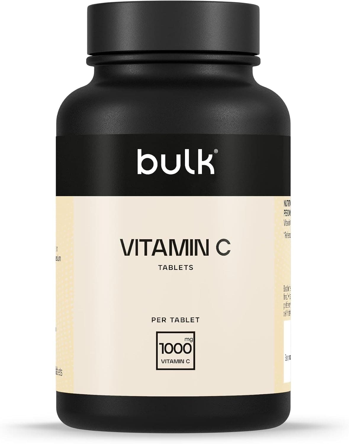 Bulk Vitamina C em comprimidos de 1000 mg, 1000 mg, suplemento potente, 270 comprimidos, 270 doses