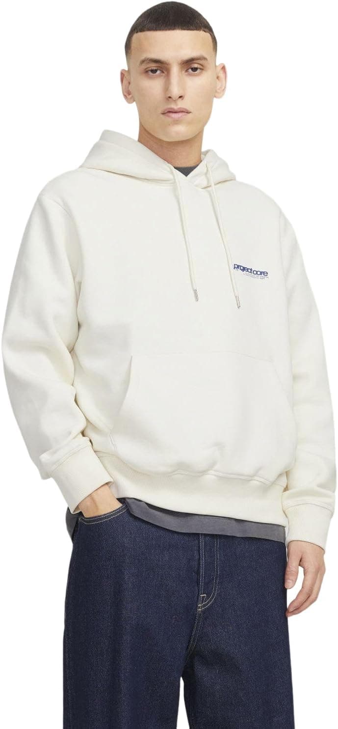 JACK & JONES Jcounion Print Sweat Camisola com capuz para homem
