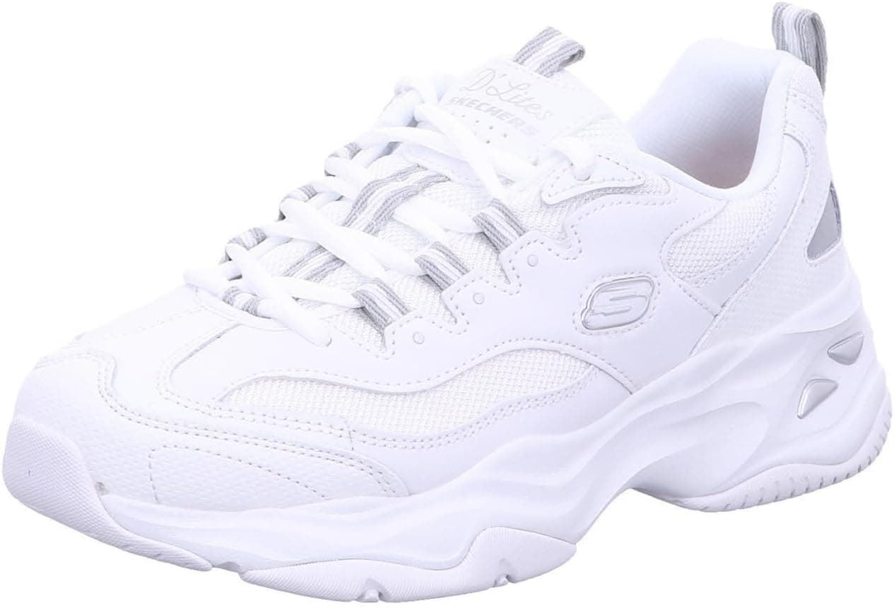 Skechers D'lites 4.0, Sapatilhas de mulher, branco