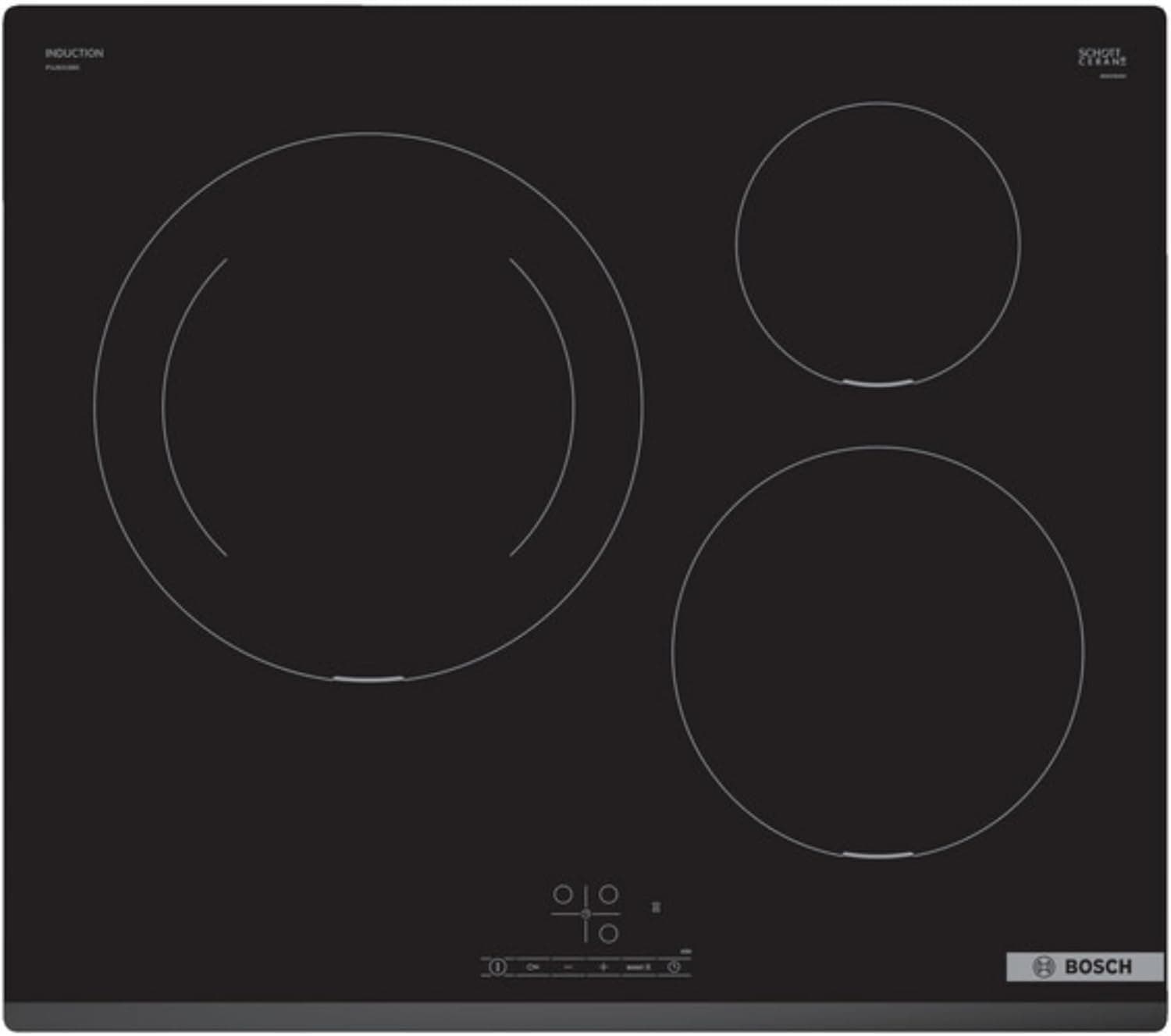 Bosch PUJ631BB5E | Placa de indução 60 cm com 3 zonas e função Sprint