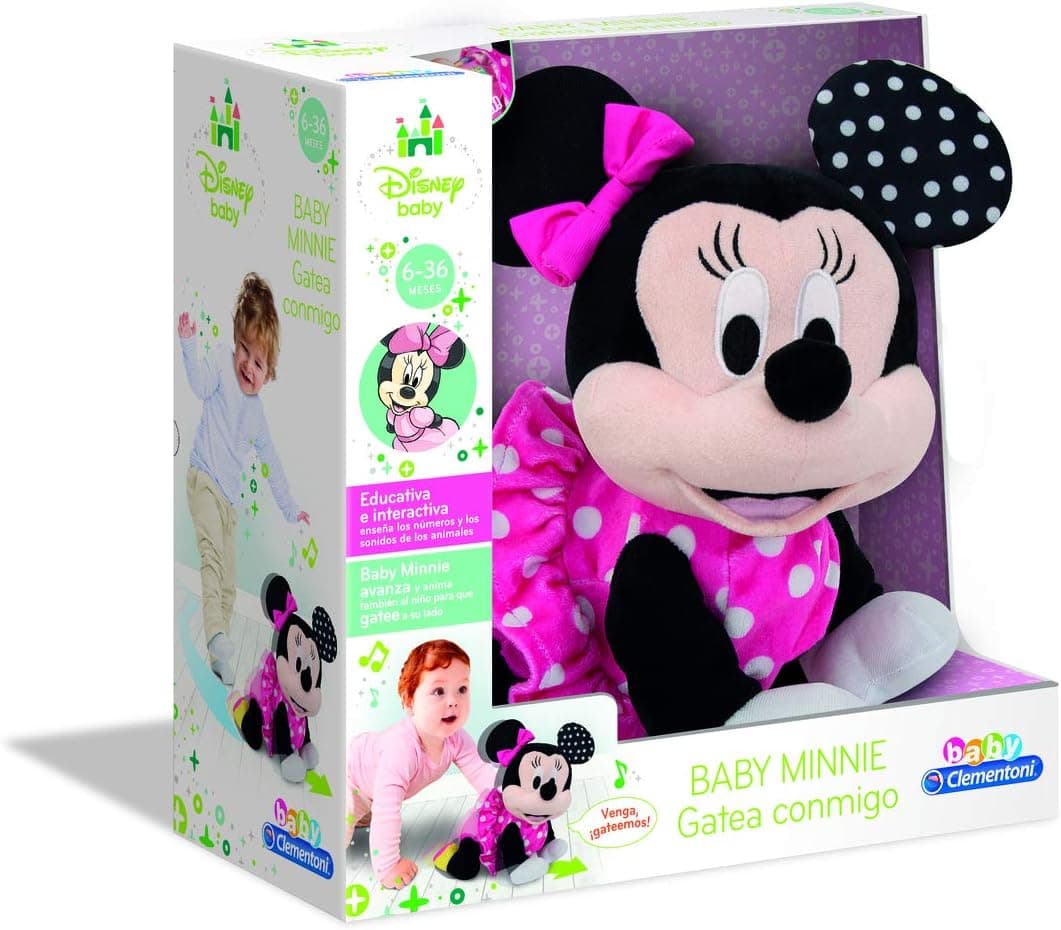 Clementoni -55269 - Baby Minnie gateos - gateador bebé da Disney a partir de 6 meses
