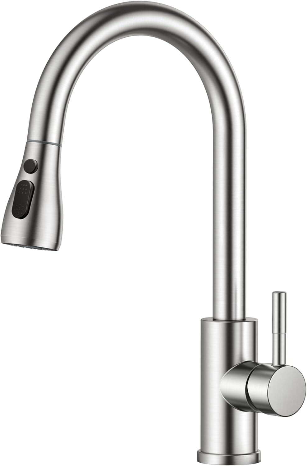 FORIOUS Torneira de cozinha removível, torneira de cozinha lava-louça com 3 modos rotativa a 360° torneira, cozinha monocomando, aço inoxidável