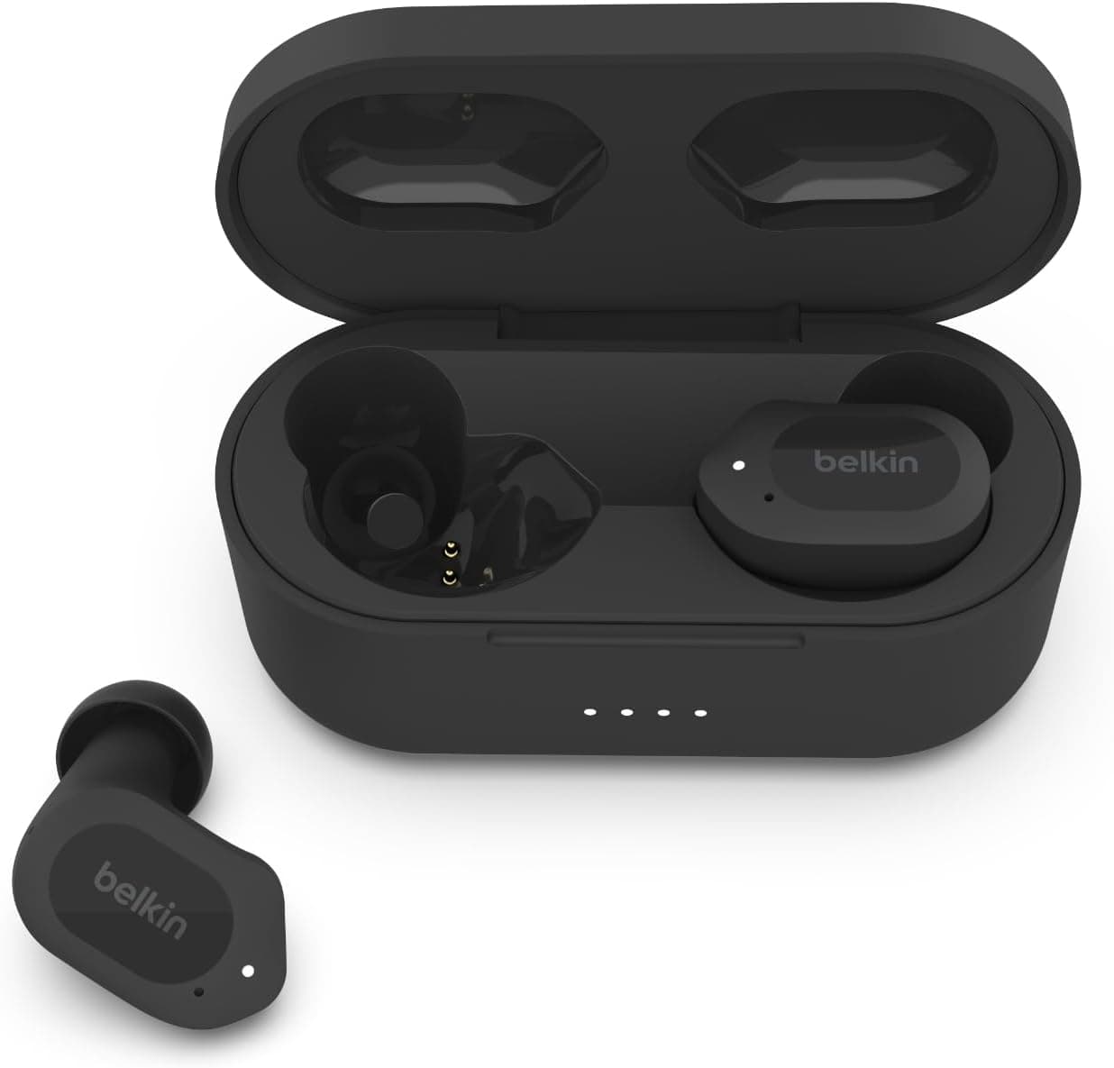 Belkin SOUNDFORM Play | Auriculares True Wireless com resistência IPX5 e 38 horas de autonomia