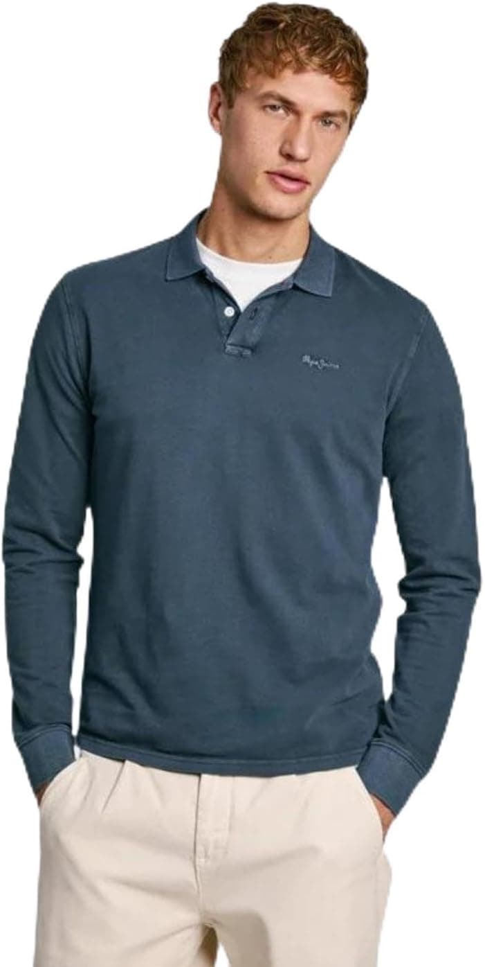 Pepe Jeans New Oliver GD LS Camisa polo para homem