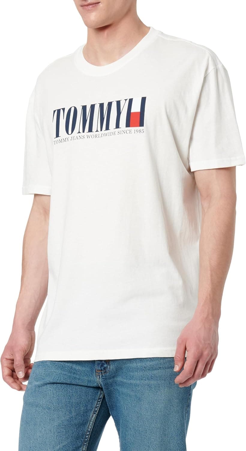 Tommy Jeans Flag Tee | T-shirt regular fit para homem