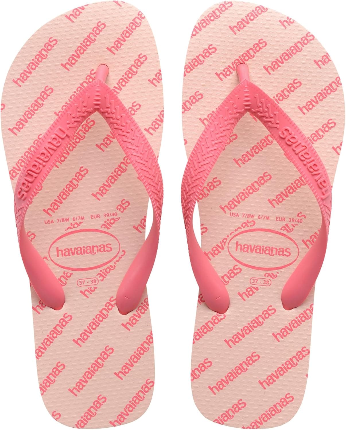 Havaianas Top Logomania Essentials | Chinelos de dedo unissexo leves e duráveis com logótipo na sola