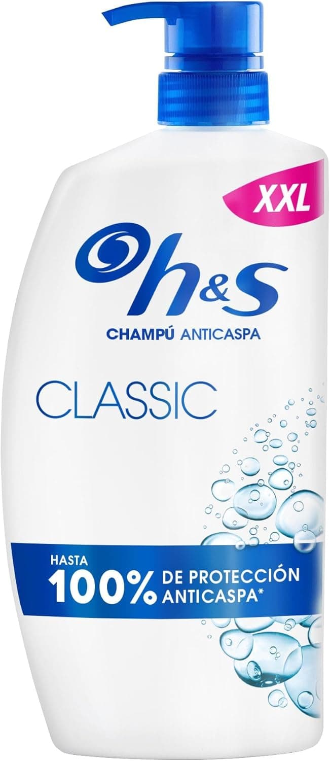 h&s Classic | Champô anticaspa para uso diário com doseador, proteção até 100 por cento, 1000 ml