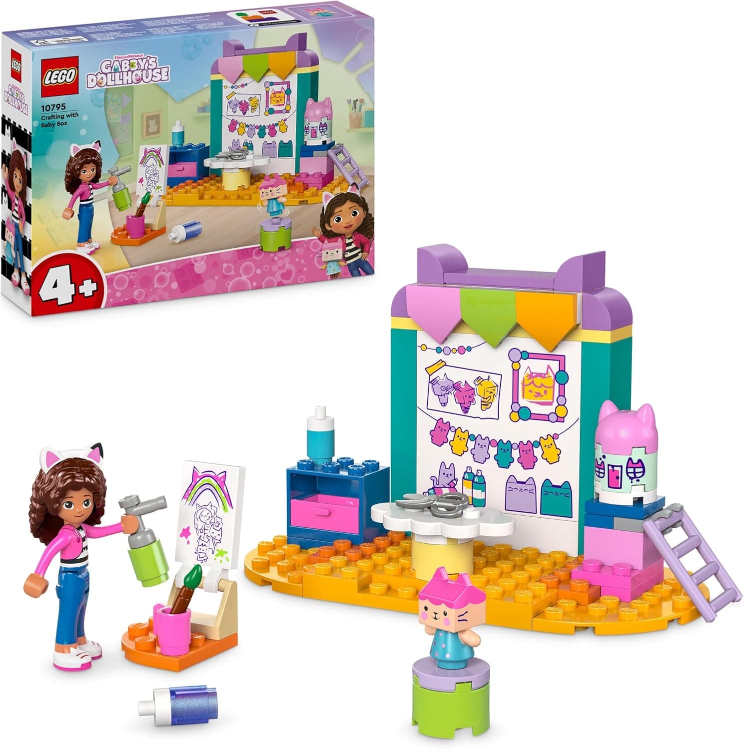 LEGO Gabby's Dollhouse 10795 | Casa de bonecas de construção com mini boneca e acessórios para crianças a partir dos 4 anos