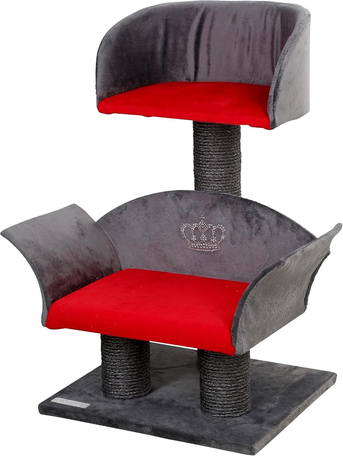 Kerbl Pet Lounge Deluxe Árvore para gatos (70 cm), cinzento e vermelho