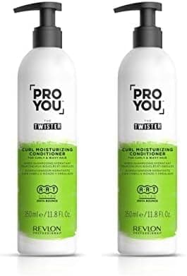 Revlon Professional ProYou Condicionador de cabelo para cabelo Curly, máxima definição e hidratação, 350 ml, gama de caracóis The Twister (embalagem de 2)