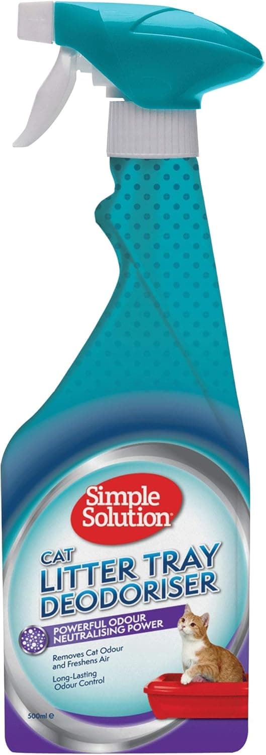 Simple Solution Eliminador de odores de areia para gatos, 500 ml